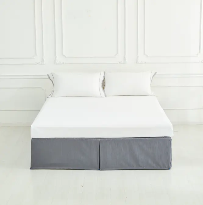 Home Textile Luxus 1800 Faden zahl Qualität Mikro faser Stoff Bettlaken für Bett Rock für Bettwäsche-Set