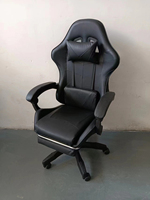 Moniteur pliable pour joueur Vente en gros Chaise de jeu pour simulateur de course à bas prix avec repose-pieds