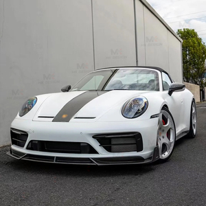 สปอยเลอร์ขอบคางกันชนหน้าสำหรับ PORSCHE <span class=keywords><strong>911</strong></span> 992 <span class=keywords><strong>Carrera</strong></span> <span class=keywords><strong>S</strong></span> <span class=keywords><strong>2019</strong></span> + ที่มีคุณภาพสูงคาร์บอนไฟเบอร์แท้ - Product Image 5