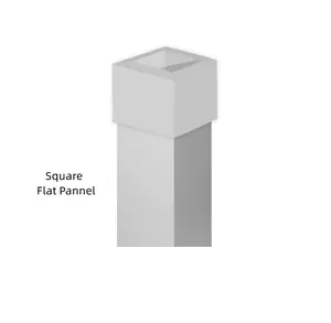 Square Flat Plain Panel Column PVC Long lasting weath-resistance High Quality
