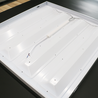 Panneau lumineux rétroéclairé 2x2 à LED 36W 3500K, 17 ans+ d'expérience, haute luminosité, anti-éblouissement, diffuseur prismatique en PS, corps en aluminium, IP44, pour la maison et le bureau