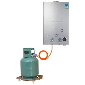 Calentador de agua instantáneo sin tanque, caldera de Gas licuado LPG de 18L de propano, 36KW, 4,8gpm