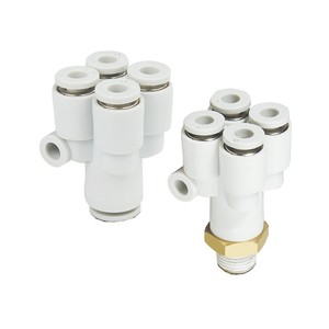 Connecteur pneumatique en Y à cinq voies SIVK KQ2UD04 06 KQ2UD06 08 KQUD08 10 Raccords en plastique - Product Image 3
