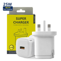 Fabrik-Großhandel PD 3.0 10W 12W 25W 45W USB A+C Dual-Port Schnell-Ladegerät für Mobiltelefone und Laptops