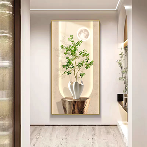 Pintura <span class=keywords><strong>de</strong></span> Porcelana <span class=keywords><strong>de</strong></span> Cristal Impresa en Alta Definición, Decoración Moderna para el Hogar con Diseño 3D <span class=keywords><strong>de</strong></span> Árboles y Plantas, Estilo Nórdico, Venta al Por Mayor <span class=keywords><strong>de</strong></span> Alta Calidad - Product Image 1