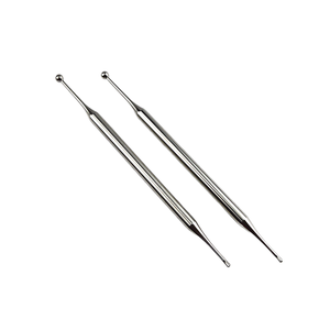 Pluma de acupuntura portátil de acero inoxidable de doble cabeza, herramientas de reflexología Facial para masajeador de cabeza - Product Image 1