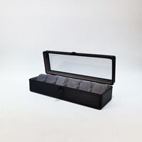 Coffret de rangement pour accessoires de montre en alliage d'aluminium, 24 compartiments avec fenêtres, emballage vert Lafora, coffret cadeau pour bijoux avec poignée