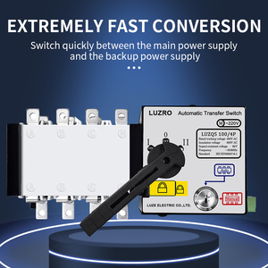 Luzro Ats Pc Klasse 100a 4P <span class=keywords><strong>2</strong></span> Ingang 1 Uitgang Elektrische Keuzeschakelaar Schakelaars Automatische Handmatige 400V Huishoudelijke 220V Drie Overdracht - Product Image 2