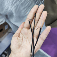 Carrete de fibra óptica FTTH para exteriores de 2 núcleos con miembro de fuerza de alambre de acero G657A1, 500m, 1KM, 2KM