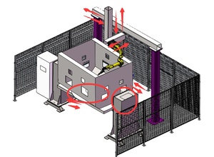 Hoạt động linh hoạt công nghiệp <span class=keywords><strong>2</strong></span> trục cánh tay robot hàn với định vị - Product Image 6