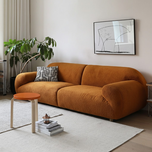 Canapé Nuage en Tissu Bouclé Blanc Crème OEM/ODM en Gros avec Inclinaison Ergonomique à 108 Degrés - Product Image 6