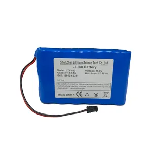 High Quality Rechargeable 14.8V 4400mah 5200mah 6600mah Lithium Battery Pack for Emergency Power Supply