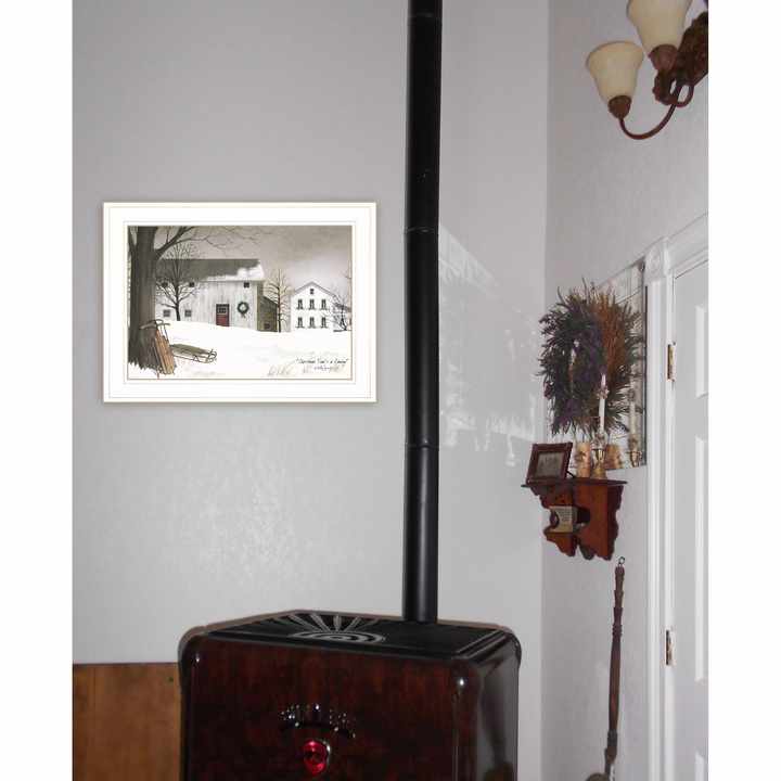 Christmas Time Is Coming 1 White Framed 1-Print Wall Art HMS Posters Collection