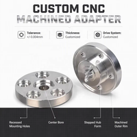 Entretoises de moyeu de roue hexagonales en acier personnalisées, usinées CNC et polies, sur mesure