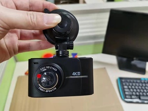 Nouvelle caméra embarquée 4K à double objectif avec vision nocturne, GPS, enregistreur vidéo DVR sans fil pour voiture, écran miroir noir - Product Image 4