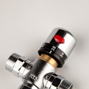 Válvula de Control de Temperatura del Agua de Latón, Válvula <span class=keywords><strong>Mezcladora</strong></span> Termostática - Product Image 4