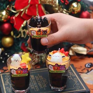 Factory Halloween Scented Candle in Natural <b>Coconut</b> Shell Cute 3D Ghost Skull Shape Soy Wax <b>Cup</b> Candles for Holiday Party Decor - Product Image 5