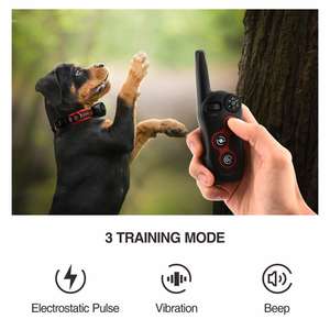 Collares antiladridos con <span class=keywords><strong>Control</strong></span> remoto para mascotas, <span class=keywords><strong>Collar</strong></span> de entrenamiento electrónico de lujo para verano, oferta - Product Image 5