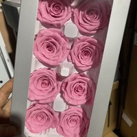 Kepala Bunga Mawar Awet Alami Berkualitas Tinggi, Tahan Lama, Ukuran 4-5cm, Mawar Abadi Sejati untuk Hadiah