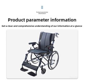 Vente directe usine AC867AJ-20 Fauteuil roulant ergonomique pliant en alliage d'aluminium à cadre en I pour soins infirmiers, provenance Chine - Product Image 6