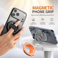Support de téléphone magnétique universel antidérapant avec anneau de maintien, support pliable en métal pour téléphone portable, prix de gros