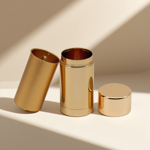 Hộp đựng son khử mùi/kem chống nắng dạng thỏi kim loại hợp kim kẽm, thân xoay, có thể tái sử dụng, thân thiện với môi trường, có thể tái chế, trọng lượng 30g/50g - Product Image 1