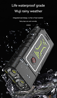 Pour G7 Lampe torche multifonctionnelle haute luminosité 500Lm IP45 étanche en ABS, mini lampe torche portable rechargeable, porte-clés, SOS CRI90