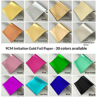 30 Feuilles de Papier Doré Multicolore pour Artisanat, Bricolage, Dorure, Décoration et Cadres