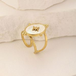 Bague de championnat transfrontalière multi-marques privées pour femme, en acier inoxydable plaqué or 18 carats, tendance, polissage haute brillance, norme ASTM - Product Image 3