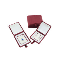 Boîte d'emballage de bijoux de luxe carrée à fermeture à pression, personnalisable, design moderne et élégant, marque Crown, pour bagues, colliers, Saint-Valentin