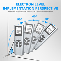 ODM J1S Mini Télémètre Laser Portable de Classe II et Mètre Ruban Portée de 40m IP54 Résistant à la Poussière/à l'Eau Alliage d'Aluminium