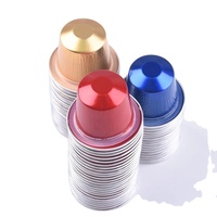 37mm Aluminium-Kaffeekapseln - 5g Lebensmittelechte Leere Nachfüllbare Kaffeefilter Umweltfreundliche Kaffeepulver-Verpackung