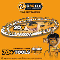 COOFIX CF-CIA001 Perceuse-visseuse sans fil 21V et meuleuse d'angle 2 en 1, kit combiné d'outils électriques