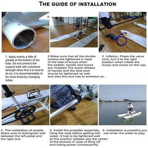 QIQU Pêche et Eco Tourisme dans les rivières Lacs pour 35cm de profondeur Pédale de vélo en eau peu profonde Aqua Cycle - Product Image 3