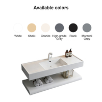 Vasque de salle de bain rectangulaire en pierre de quartz, double couche, murale, pour cuisine, comptoir, taille personnalisée, moderne, pour hôtel
