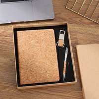 Coffret Cadeau de Luxe Exquis pour Bureau, Personnalisable avec Logo, pour Affaires, Remise de Diplôme, Promotion : Étui à Cartes, Porte-clés, Stylo, Agenda en Cuir PU, Sérigraphie