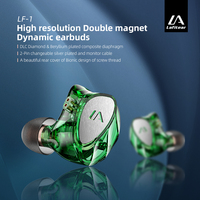 Écouteurs filaires Lafitear LF1 HIFI Bass 1DD avec coque métallique pour jeux, musique et appareils mobiles, avec prise jack 3,5 mm
