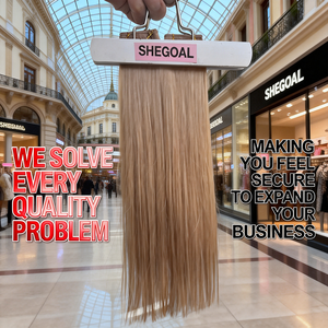 Extensiones de Cabello Humano de Primera Calidad, Genius Weft, Cutículas Intactas, Suaves y Sedosas, Cabello Remy para Salón - Product Image 4