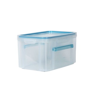 Airtight Sealed 11L Clear Plastic Baby <b>Clothes</b> <b>Storage</b> Box Stackable Organizer for Infant Kids Nursery Wardrobe Dustproof Use - Product Image 1
