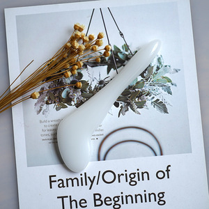 Bán buôn tự nhiên ngọc trắng đá gua SHA thiết lập cơ thể & massage mặt công cụ với con lăn Ngọc Bích - Product Image 3