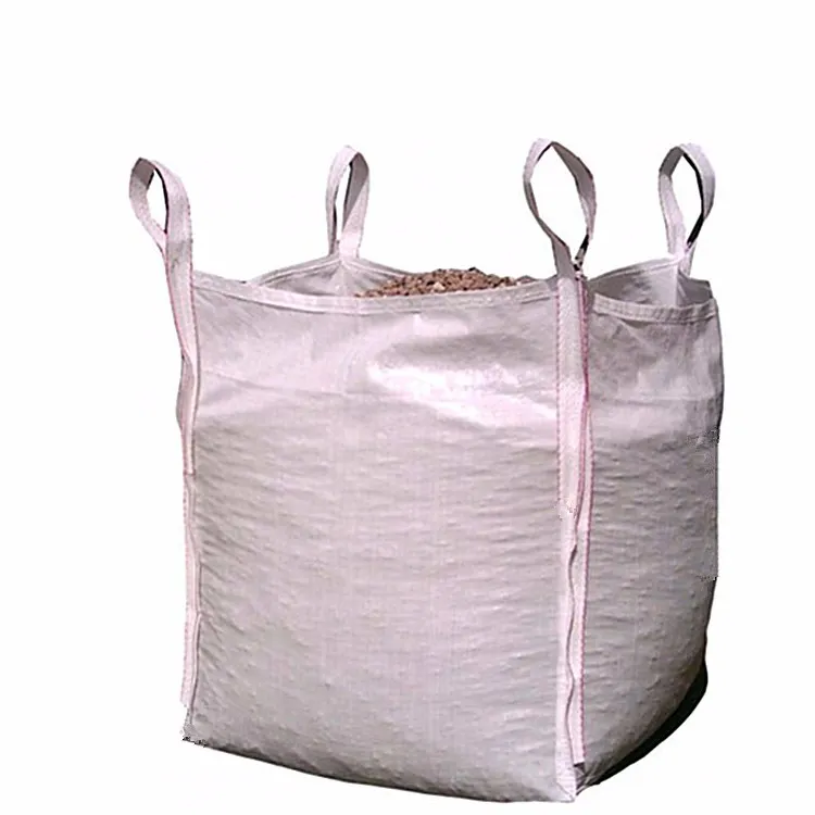 EGP tas kemasan batu pasir FIBC besar PP anyaman Jumbo tas besar 1000kg untuk transportasi