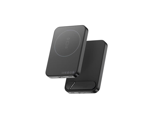 Solid State Battery Magnetic Power Bank 10000mah with Holder External Battery Wireless Charger Power Bank for Phone
