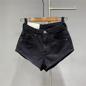 ZONA <span class=keywords><strong>Babe</strong></span> Short en <span class=keywords><strong>jean</strong></span> vintage sexy taille mi-haute, coupe skinny extensible, 100% coton, style décontracté - Product Image 3