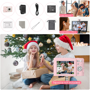 กล้องดิจิตอล SONIDA ของขวัญคริสต์มาส ความละเอียด 48MP HD 1080p ซูมออปติคอล 16 เท่า บันทึกภาพยิ้มได้ ขนาดเล็ก น่ารัก วิดีโอเด็ก กล้องดิจิตอลขนาดเล็ก - Product Image 6
