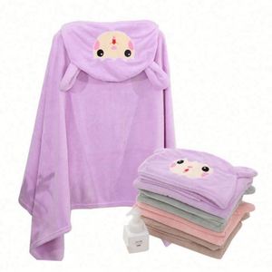 Toalla de baño para adultos con capucha, estampada, de spandex/algodón orgánico, terciopelo coral, absorbente, albornoz deportivo, toalla de playa cuadrada a prueba de niños - Product Image 1