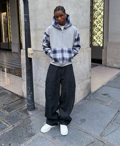 Fabricantes de Ropa <span class=keywords><strong>Zom</strong></span>, Sudadera con Capucha Personalizada de Felpa Francesa <span class=keywords><strong>100</strong></span>% Algodón, Diseño Personalizado con Bloques de Color y Parches - Product Image 3