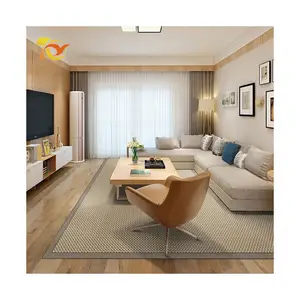 Wall To Wall Sisal Carpet Maker Nature Conference Room 100% Fireproof Waterproof Wool Sisal Area Rug