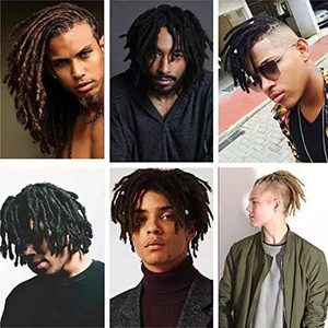 Extensión de cabello trenzado de ganchillo para <span class=keywords><strong>hombre</strong></span>, cabello Real africano completo hecho a mano, <span class=keywords><strong>extensiones</strong></span> de rastas naturales, gran oferta - Product Image 6