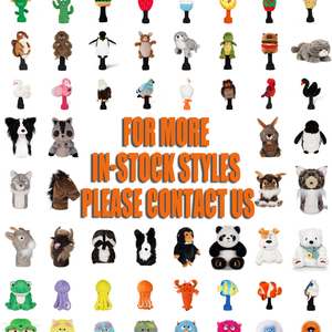 Neues Design Golf-Schlägerhauben Golf-Schlägerkopfhüllen Tier-Plüsch-Stickerei PU-Leder <span class=keywords><strong>Driver</strong></span> Wood <span class=keywords><strong>Cover</strong></span> Golf-Zubehör - Product Image 3