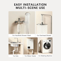 Filtres de douche personnalisés OEM avec cartouche filtrante remplaçable pour l'élimination du chlore de l'eau dure